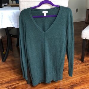 Cozy long v-neck tunic sweater from Old Navy